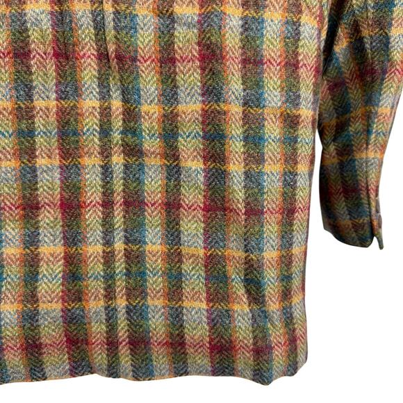 Liz Claiborne Sport Vintage Plaid Herringbone 100% Wool Suit Jacket Blazer sz 6 - Picture 11 of 16